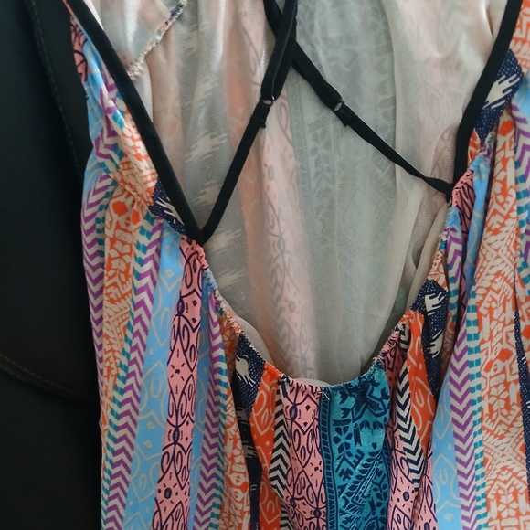 Multicolor Striped Jumpsuit - Picture 4 of 4